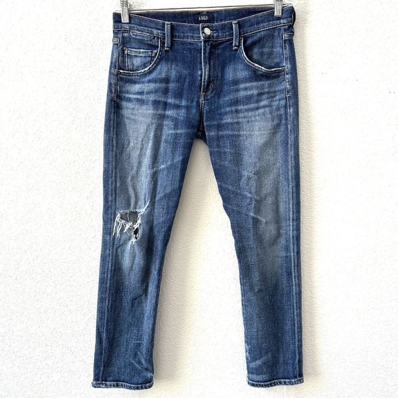$298 AGold E Isabel Distressed Jeans Slim Jeans Size 27 - Picture 2 of 9